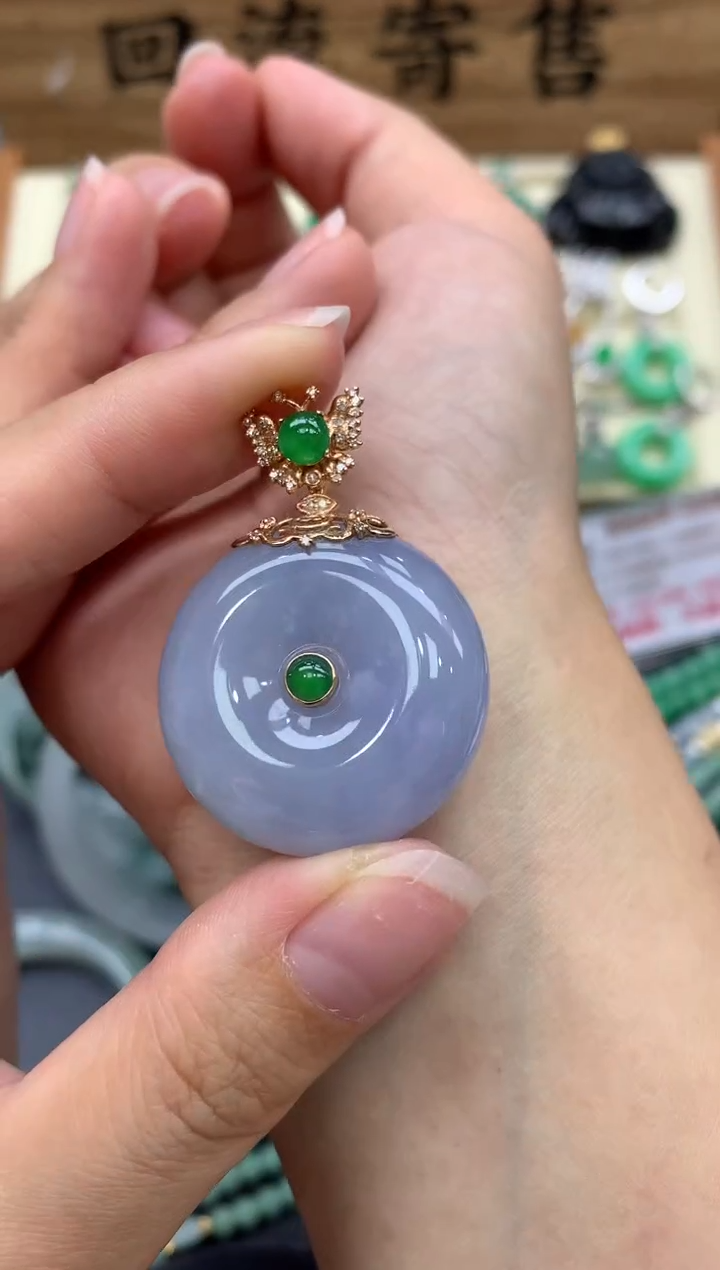 【闪购商品】翡翠颈饰18K金镶嵌338-中国好珍宝