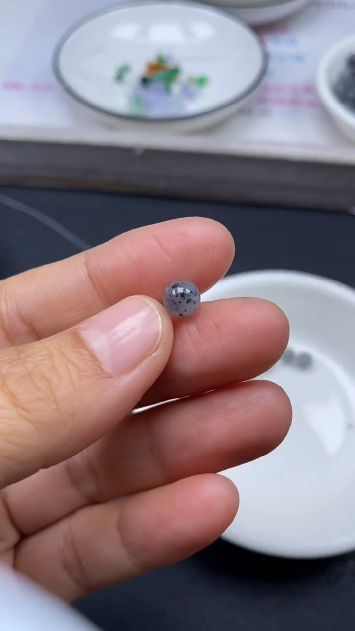 颈饰未镶嵌翡翠雪欣散珠定制diy