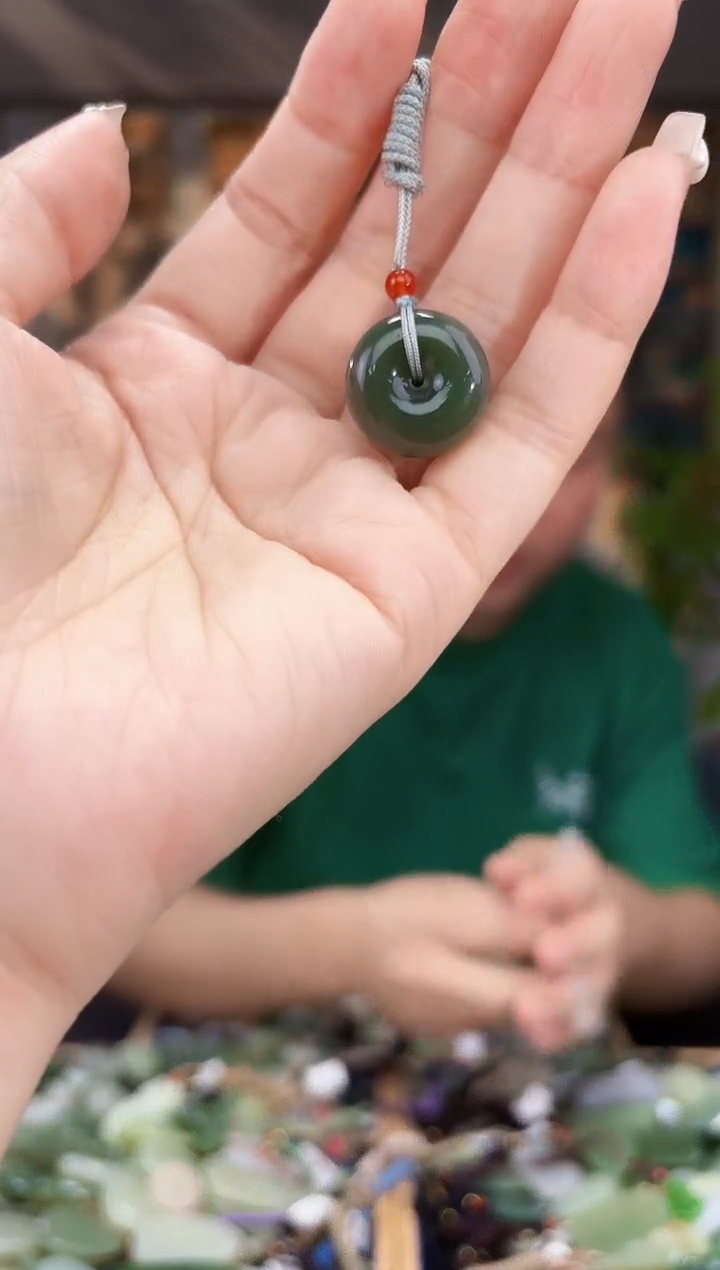 和田玉未镶嵌挂件拍一发一