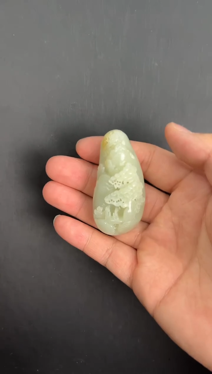 【闪购商品】和田玉颈饰未镶嵌山水-511496