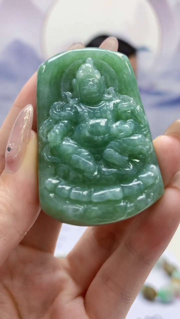 【闪购商品】定制翡翠未镶嵌4852jw-毛货挂件53