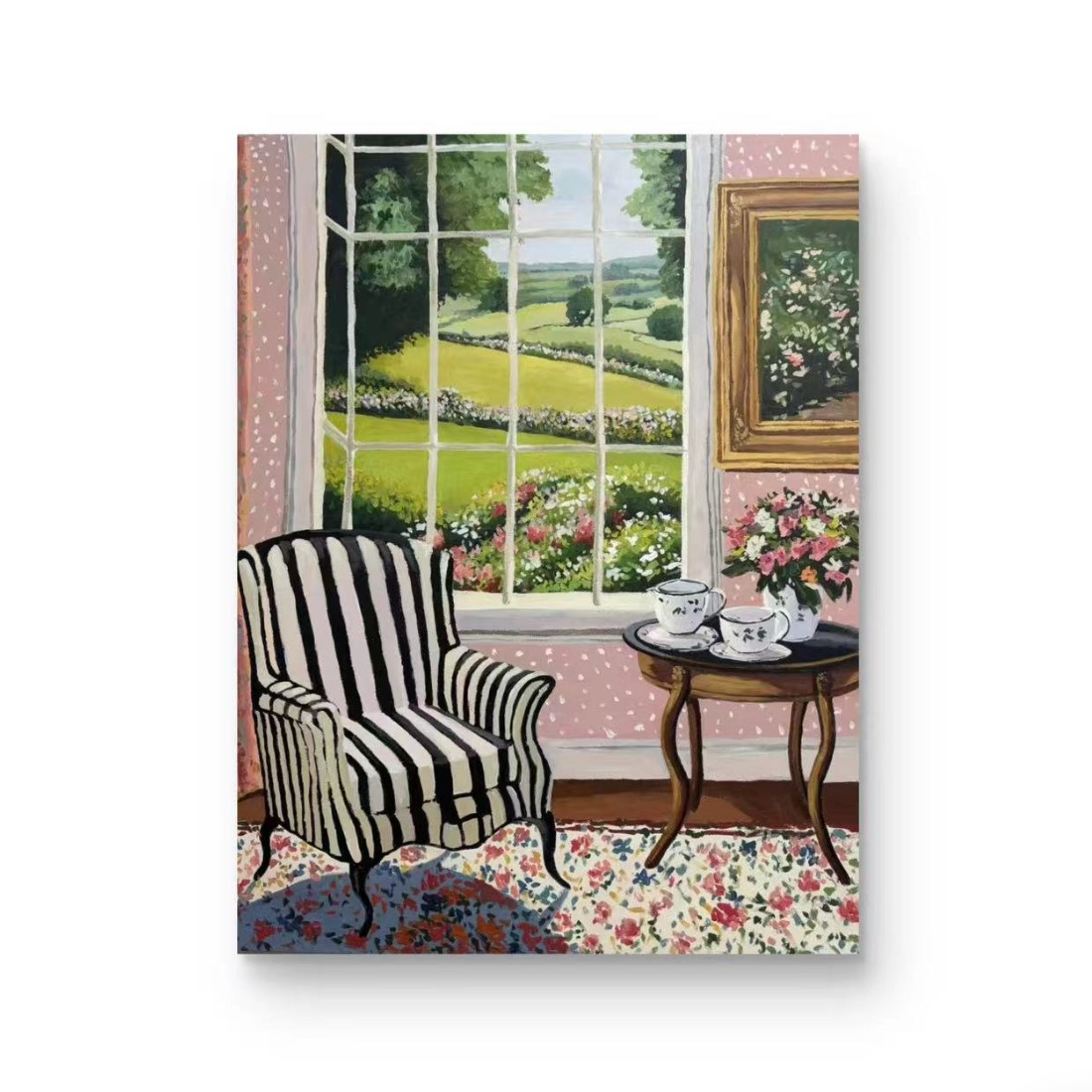 【公主下午茶2】孤品“90*120” No.137 纯手绘挂画