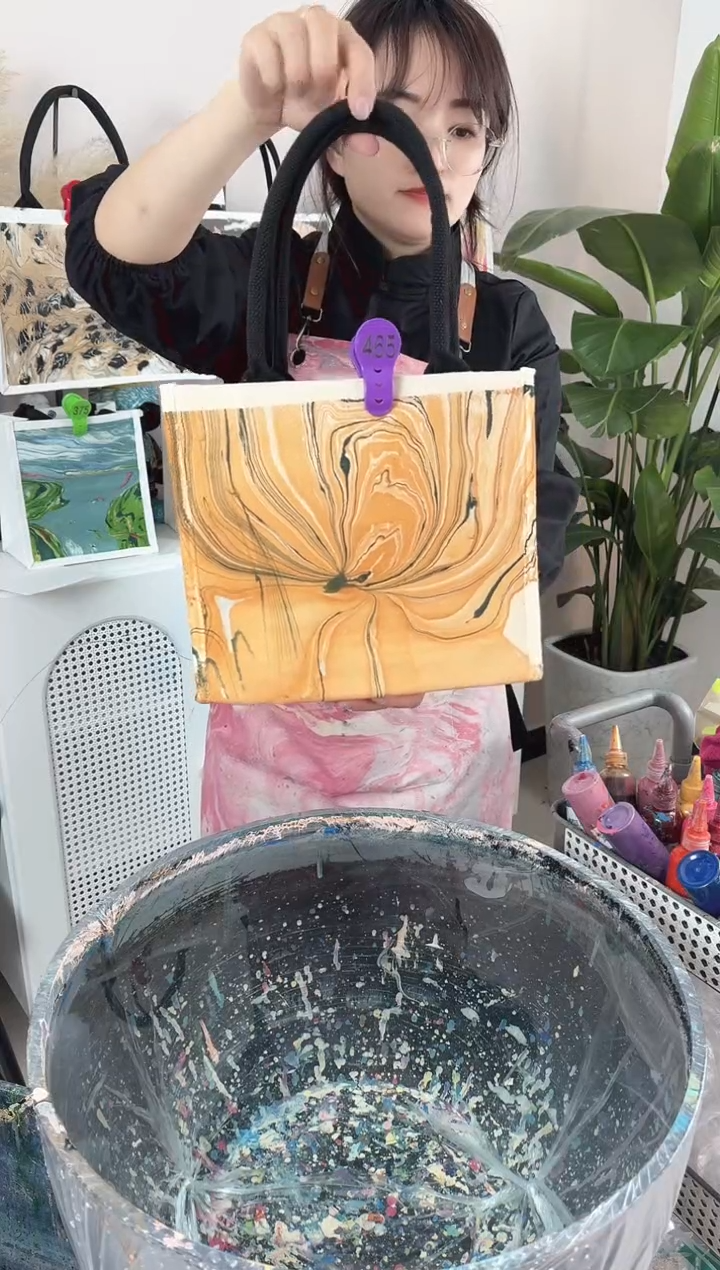 帆布465小艺手作大漆包包