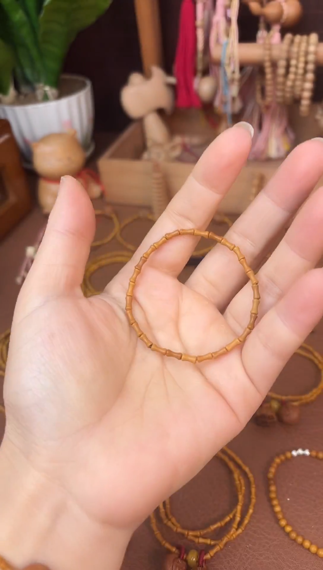 手串桃核竹节单圈素圈