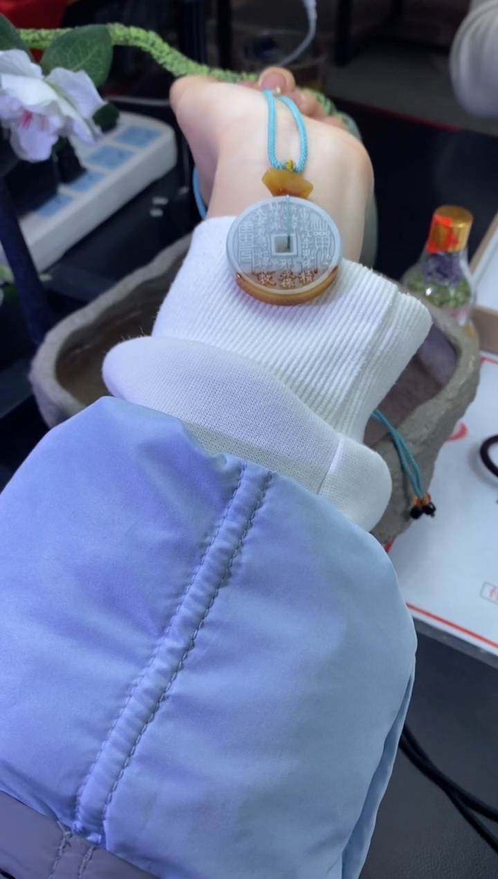 【闪购商品】翡翠挂件未镶嵌山鬼花钱9（发货一个）