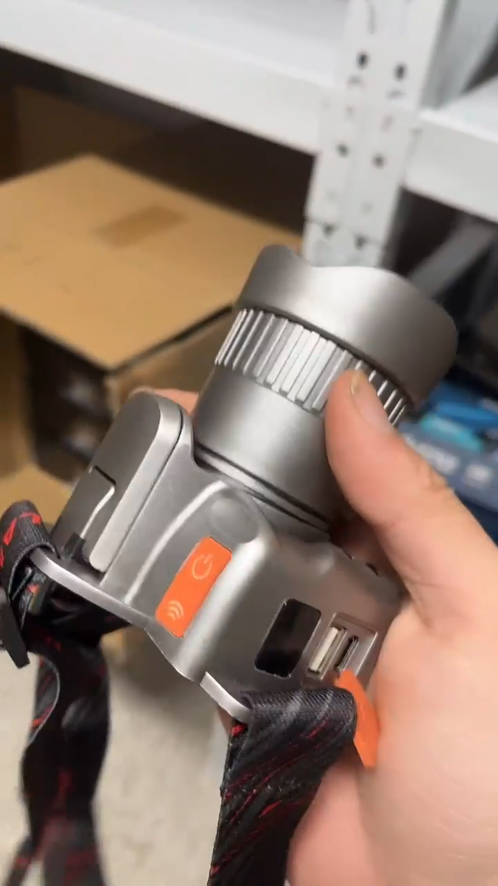 【超大光斑】变焦远射激光头灯-带挥手感应