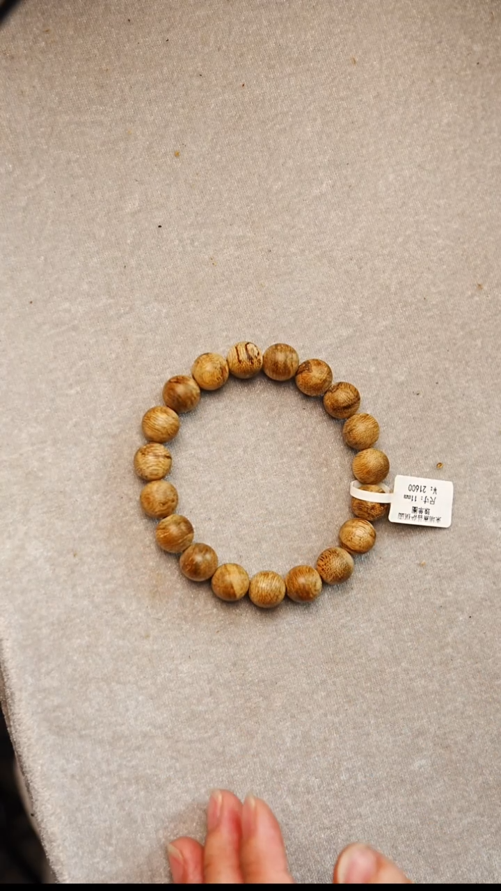 沉香手串柬埔寨菩萨棋单圈11mm 3138