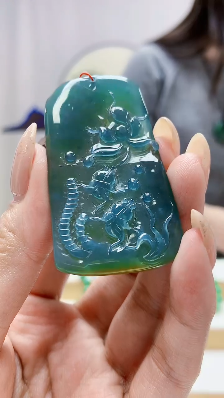 未镶嵌定制翡翠4852MM-毛货挂件25