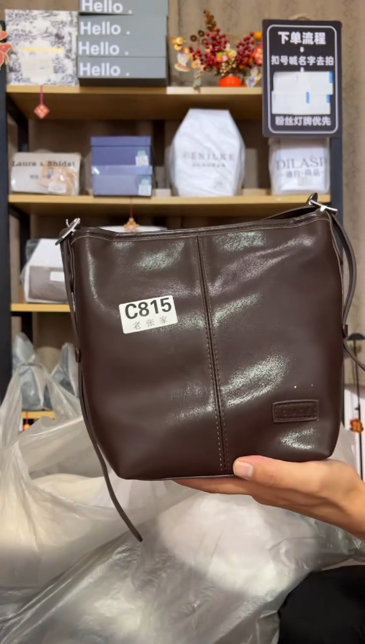 小牛剖层皮革老张家女包815