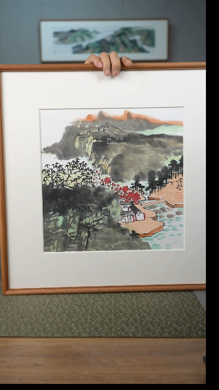 书法协会会员老师带框作品-