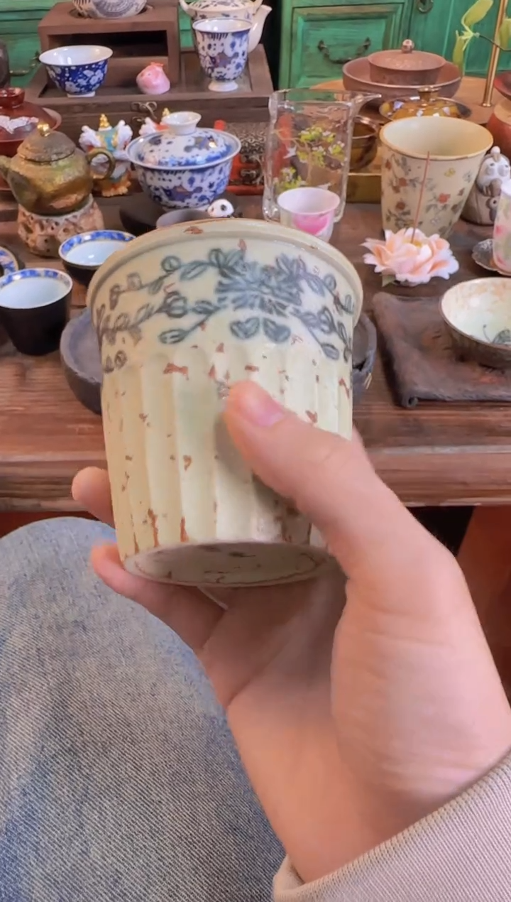 【闪购商品】其他景德镇手绘缠枝莲咖啡杯