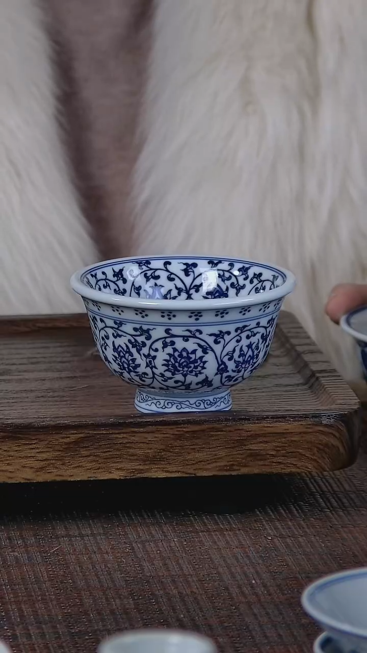 【闪购商品】折葵非器手工手绘满工缠枝压手杯福利