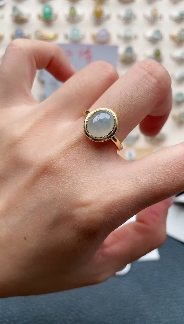 【闪购商品】翡翠戒指银S925镶嵌1111