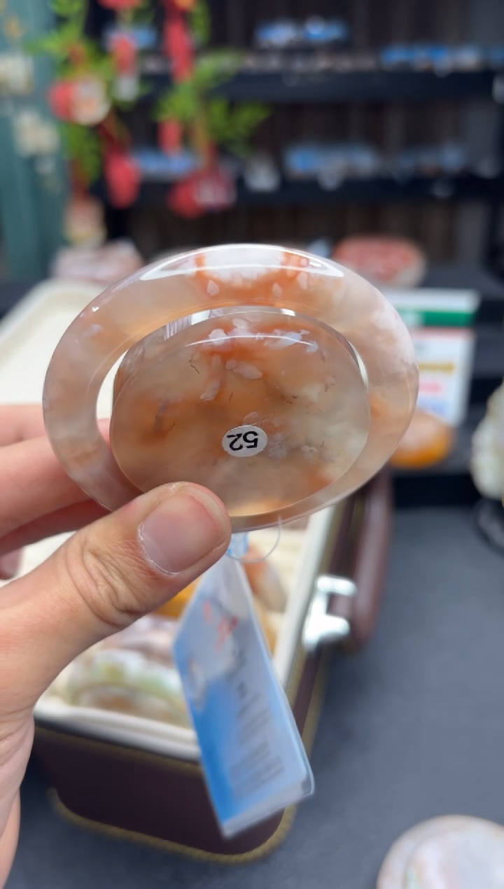 【闪购商品】石英质玉手镯未镶嵌209（52圈赠送镯心）