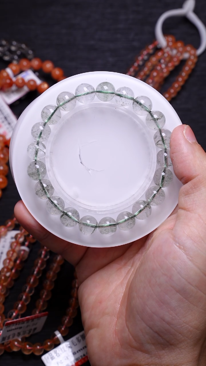 【闪购商品】水晶单圈未镶嵌Q037绿幽灵单圈9mm