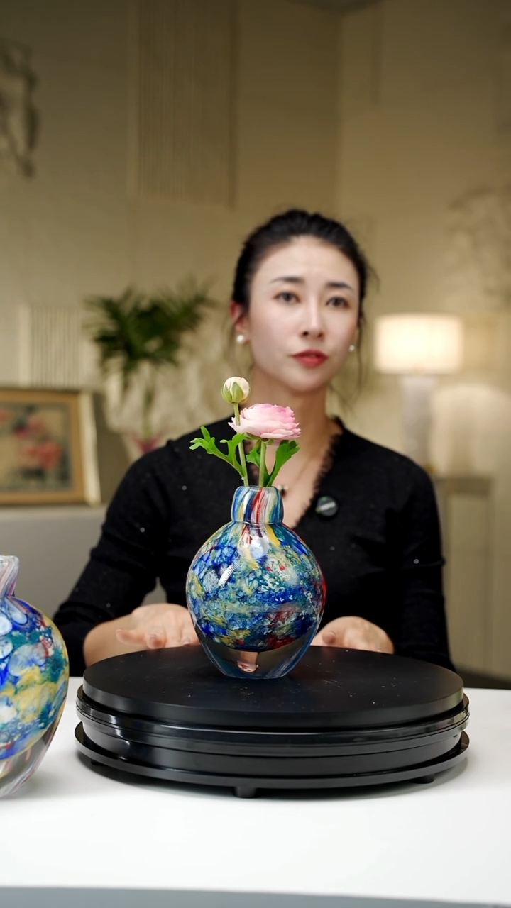 手工艺品琉璃莫奈设计款香薰瓶