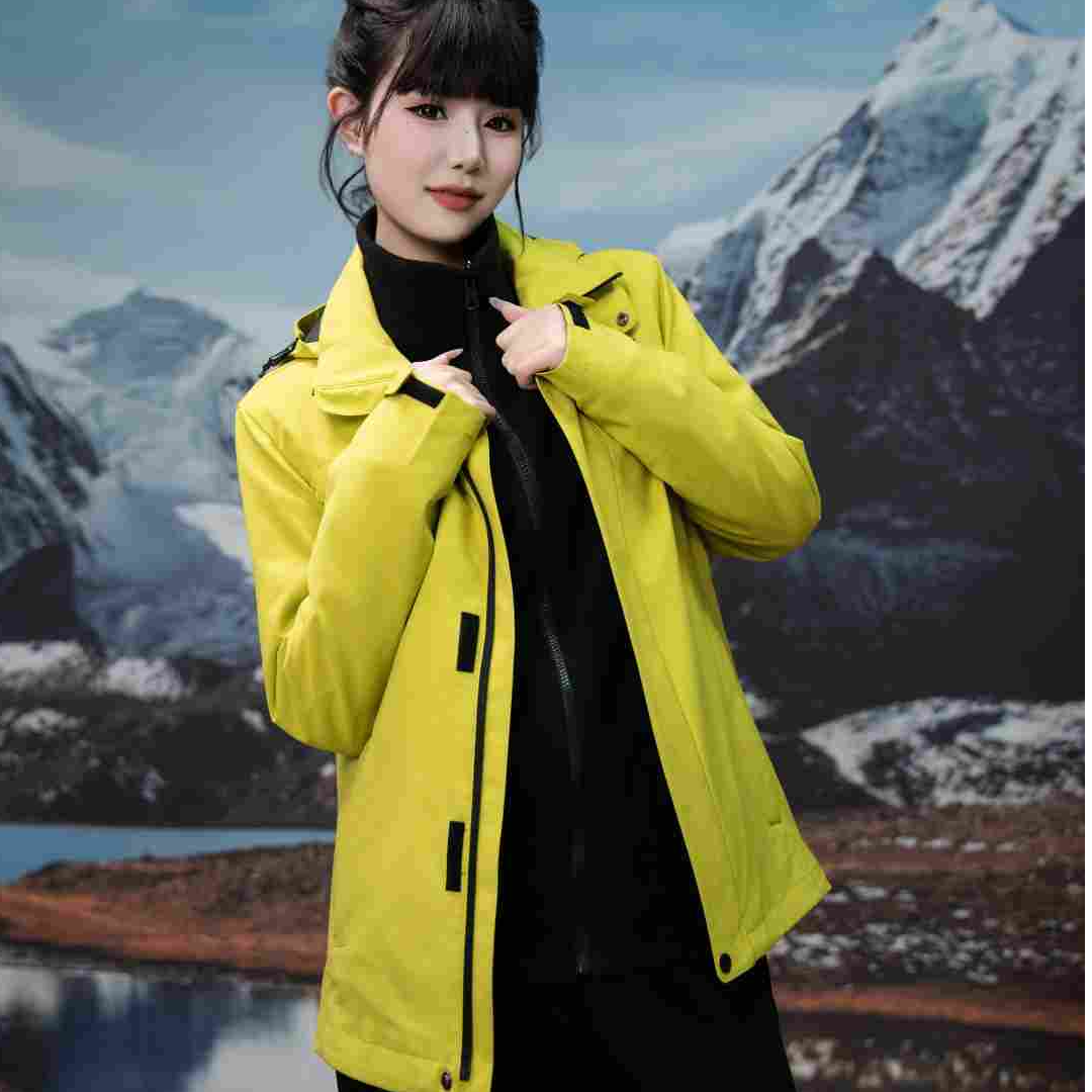 皮卡2025新款流光风冲锋衣男女同款防风防泼水外套户外冲锋服2502