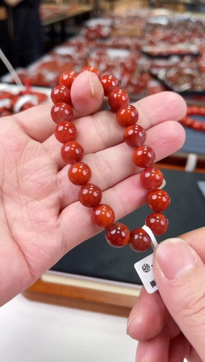 【闪购商品】南红玛瑙瓦西手串10+未镶嵌一个/条