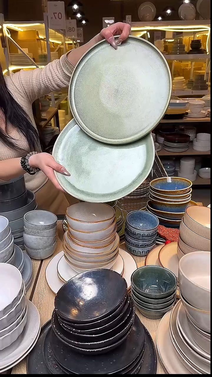 瓷167外贸尾货窑变釉下彩默外微瑕