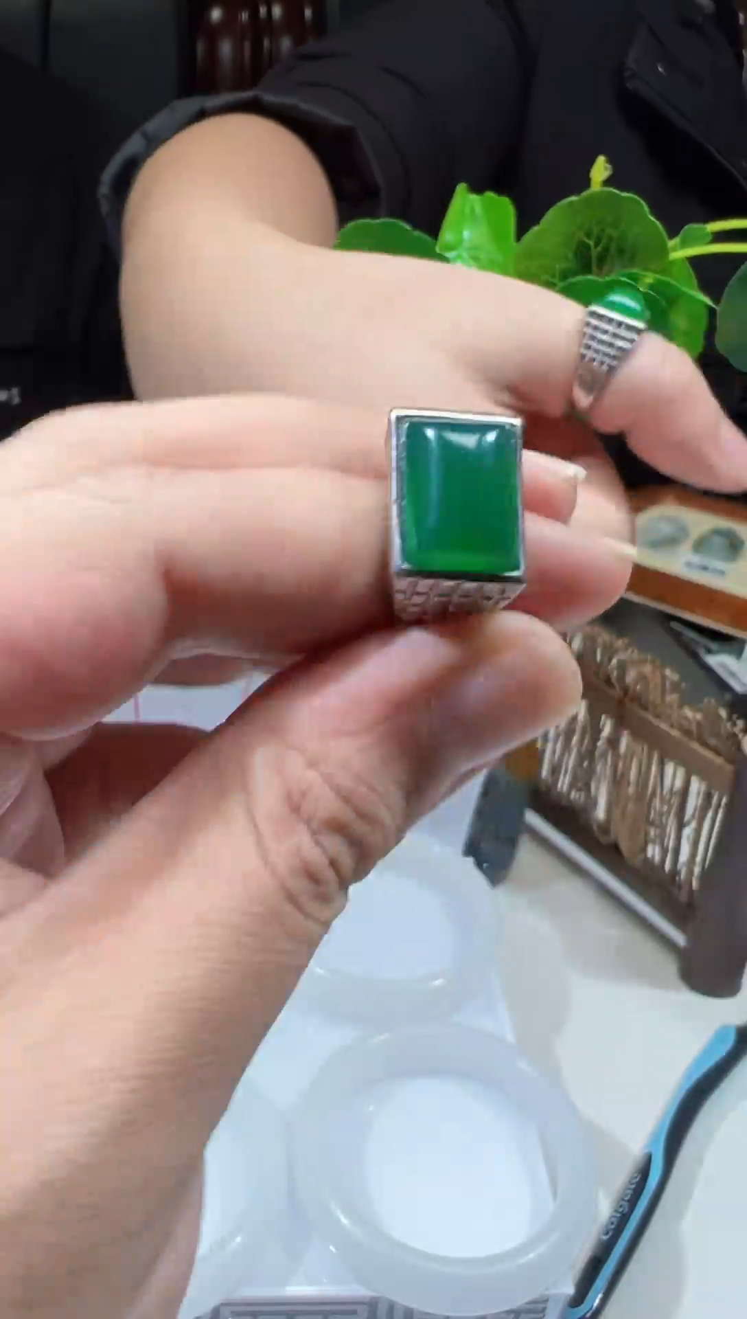 【闪购商品】玛瑙/玉髓颈饰合金戒指