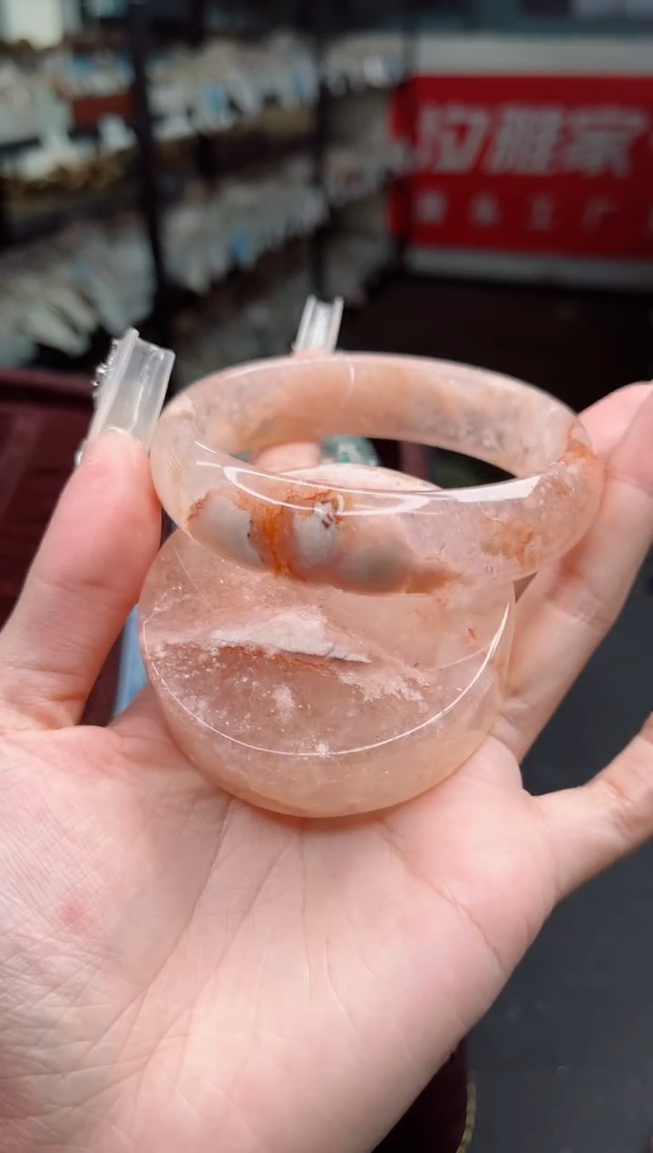 石英质玉手镯未镶嵌63圈口（赠品镯心）S957275