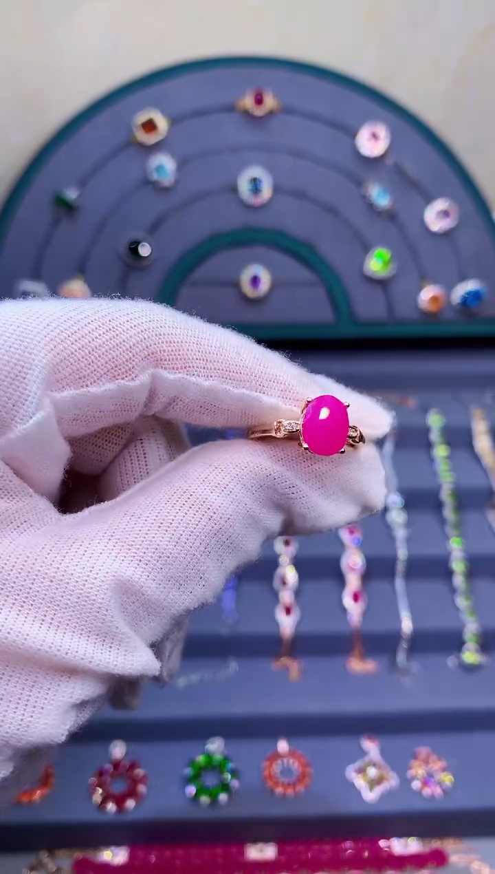 【闪购商品】红宝石戒指银S925镶嵌25