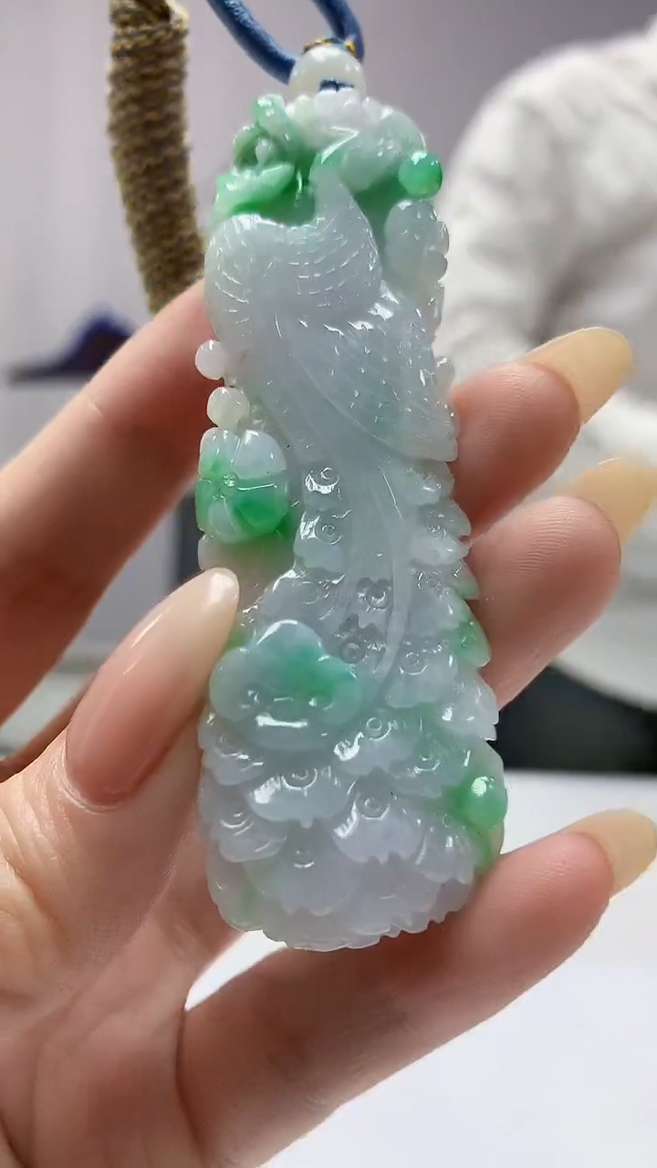 【闪购商品】定制翡翠未镶嵌5028DD-毛货挂件126