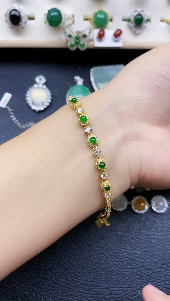 【闪购商品】翡翠戒指银S925镶嵌11111