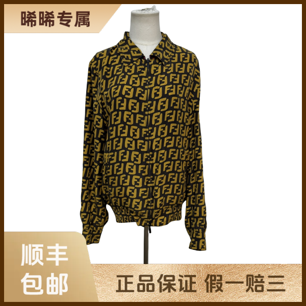 妃鱼/芬迪/桑蚕丝/外套/95新/s零三二六