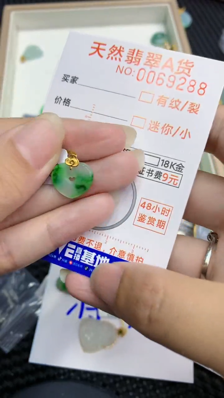 【闪购商品】翡翠颈饰18K金镶嵌            8