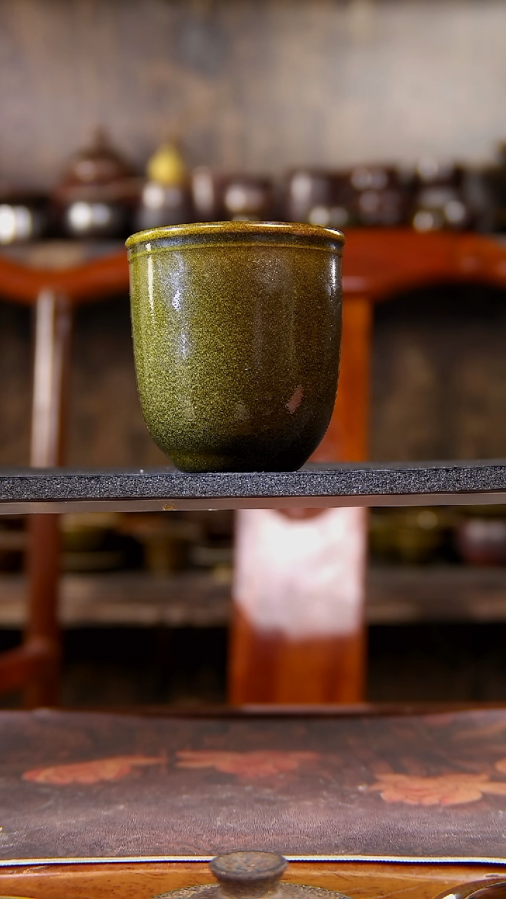 鳝鱼黄色瓮杯原矿釉500毫升
