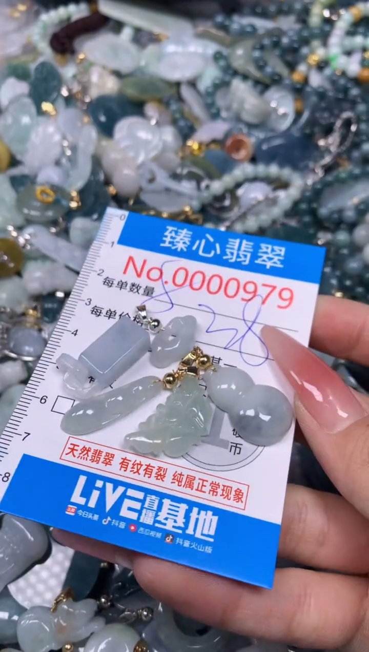 【闪购商品】翡翠颈饰未镶嵌含绳000979