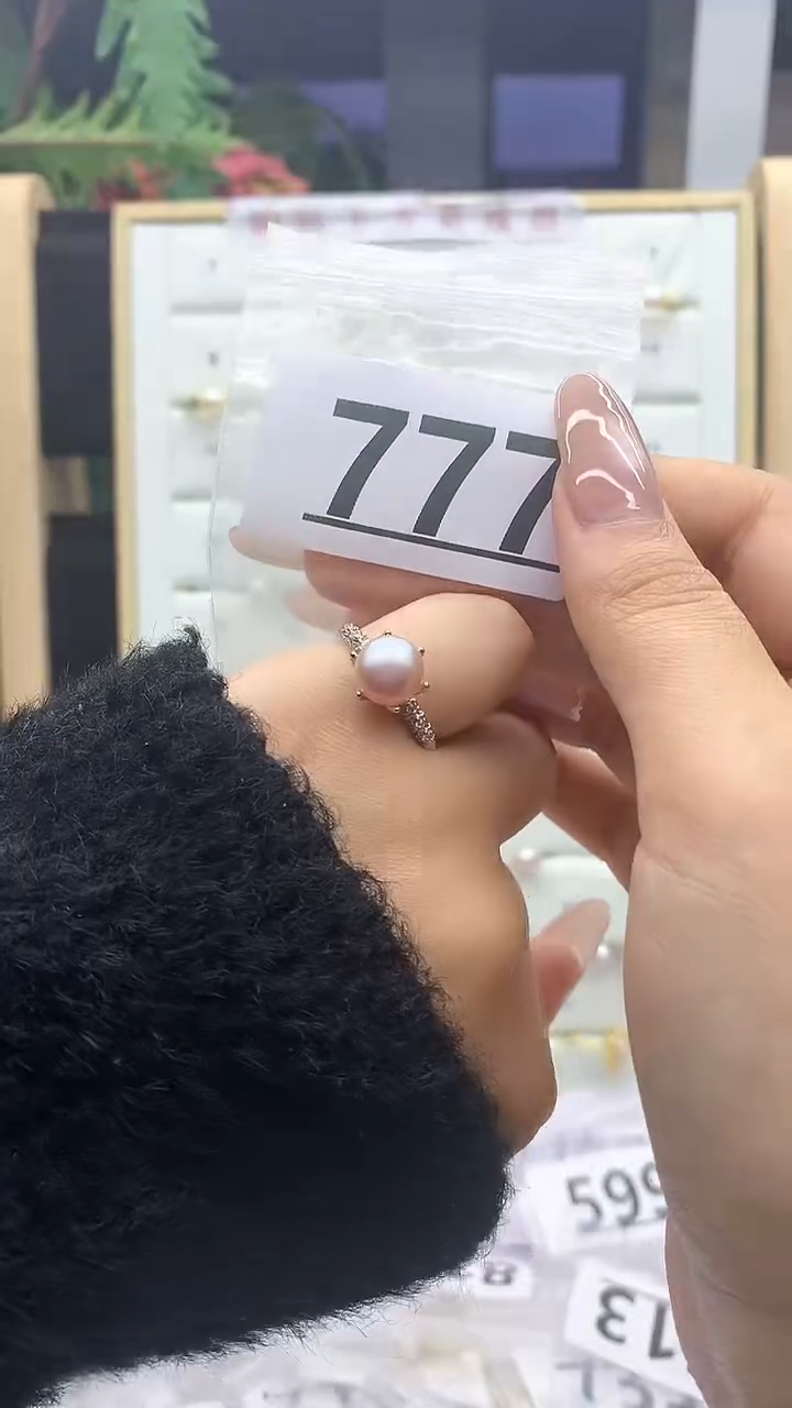 合金珠宝奇石淡水珍珠777