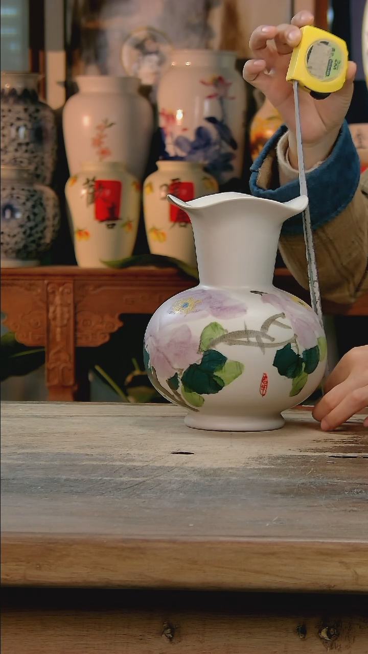 【闪购商品】瓷片景德镇纯手工釉下彩精品花瓶