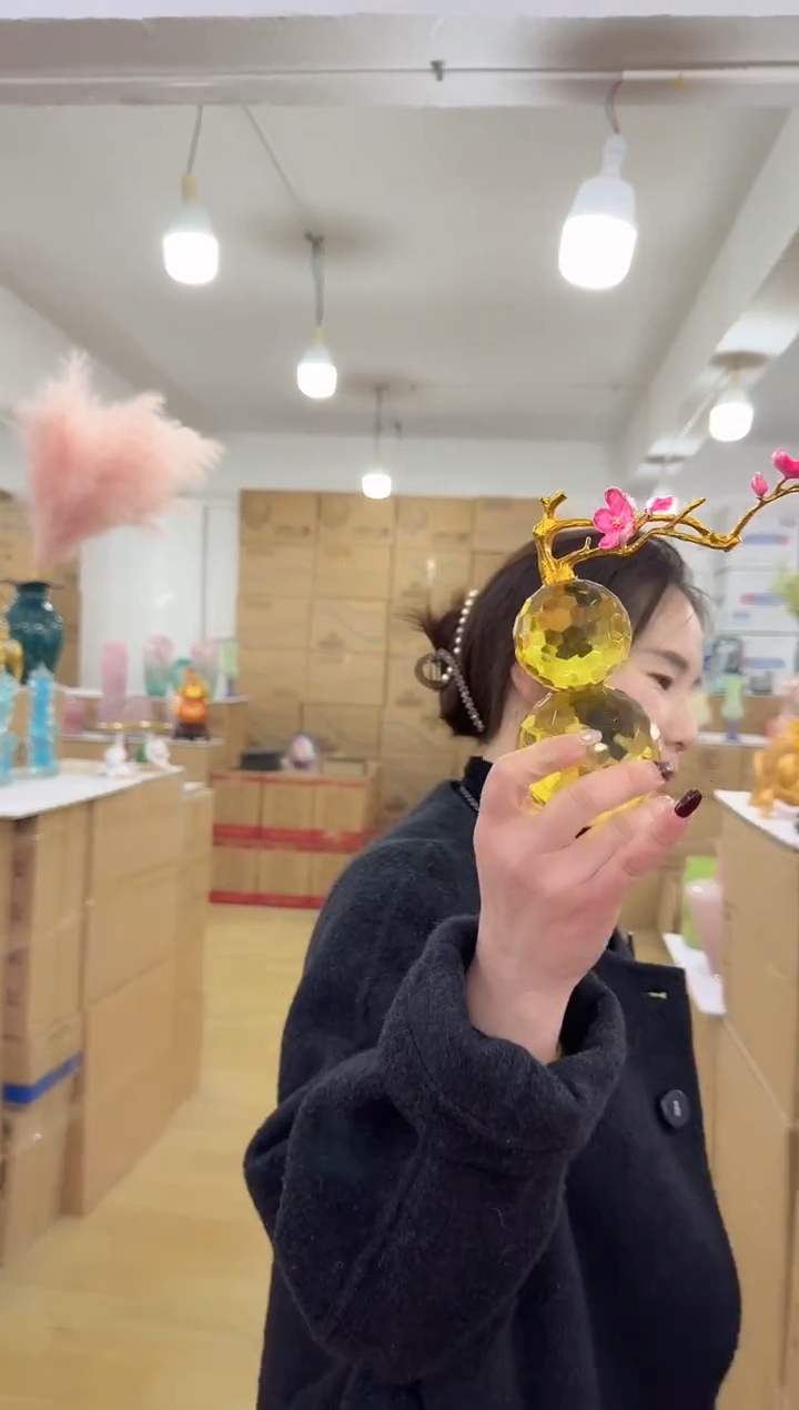 【闪购商品】无铅玻璃美全花器-m-早17