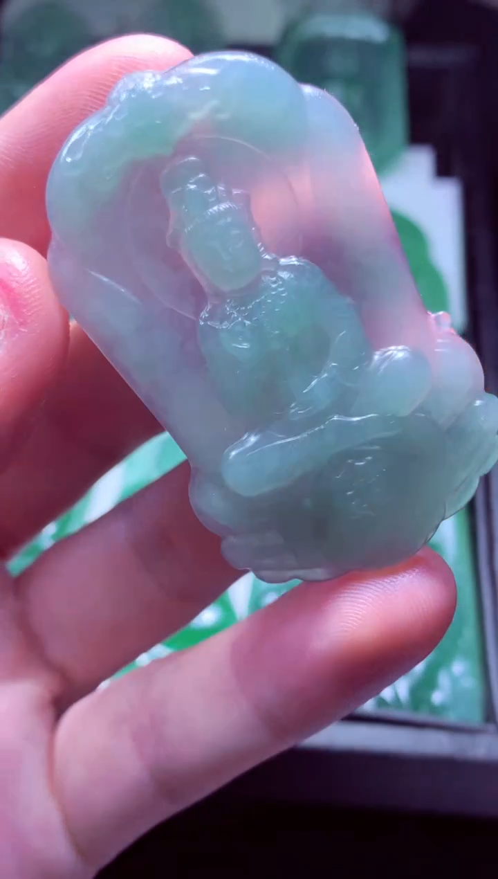 未镶嵌定制翡翠童****?天然翡翠A货 基地发货多样性发货其一