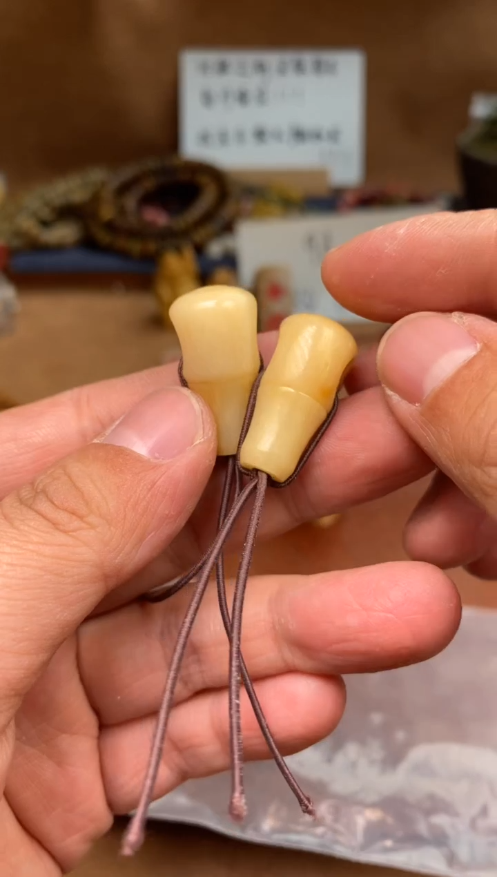 【闪购商品】牛骨其他P893-13mm榫卯三通-有棕裂