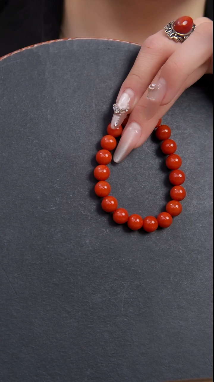 【闪购商品】南红玛瑙手串未镶嵌天然南红玛瑙单圈手串