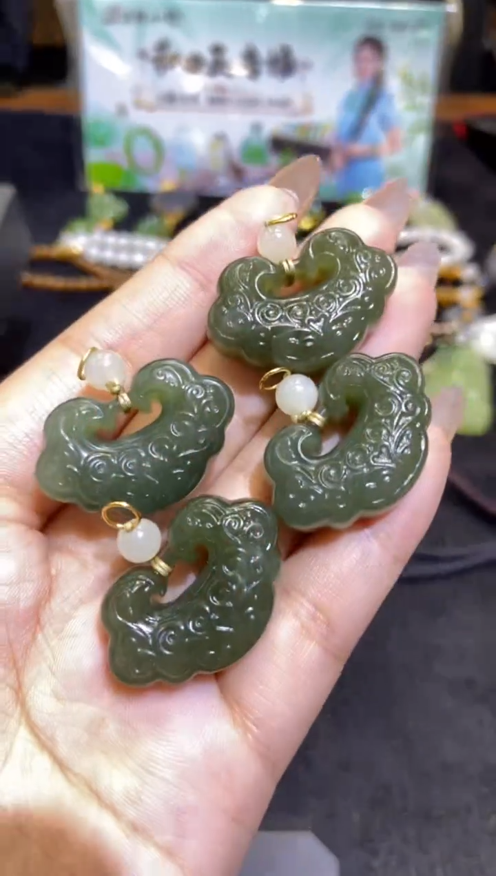 【闪购商品】和田玉颈饰未镶嵌天然和田玉多样性发一