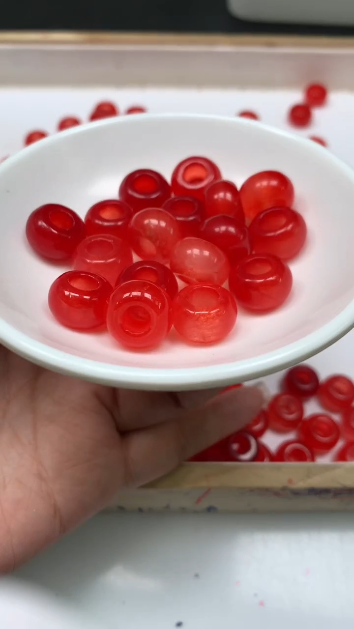 未镶嵌散珠玛瑙/玉髓A1865 鸽血红面包扣13*8*内5mm5个9.9元