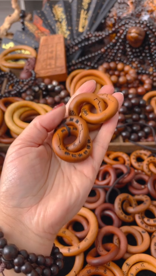 【闪购商品】枣木木雕乾坤圈20圈口一物一拍