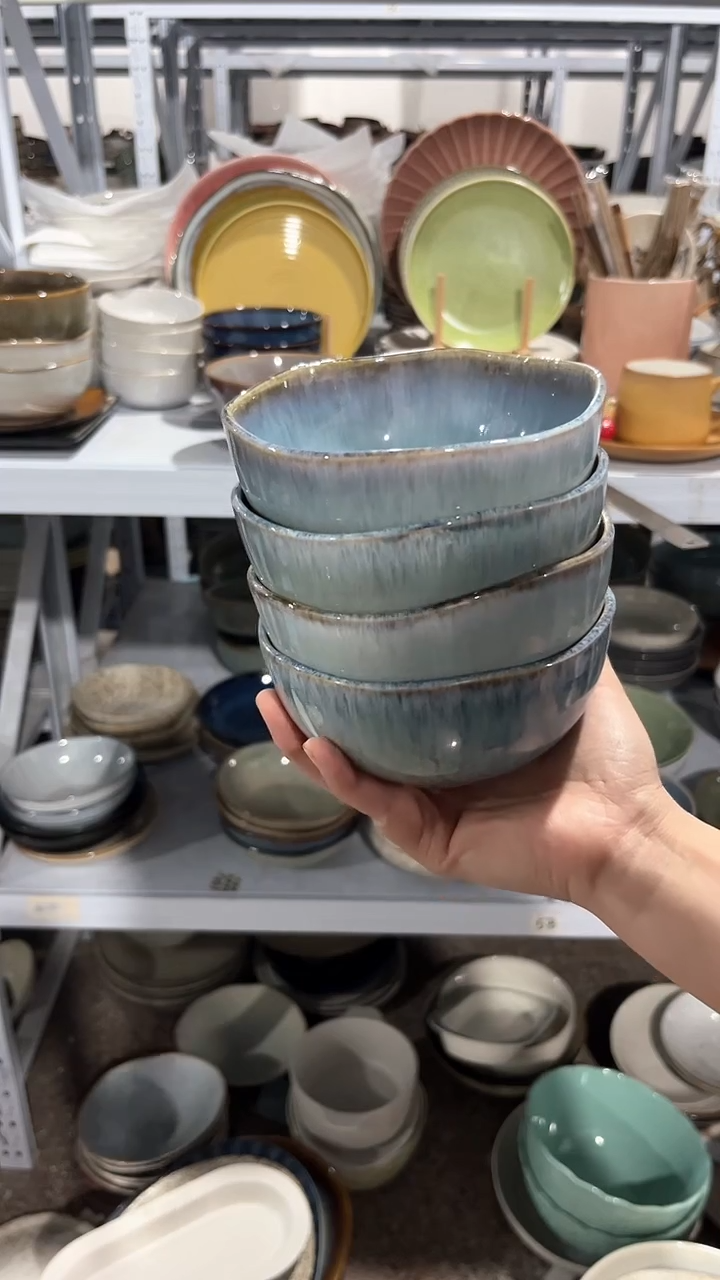 【闪购商品】瓷片外贸尾货瑕疵满20包邮X4 新品米饭碗