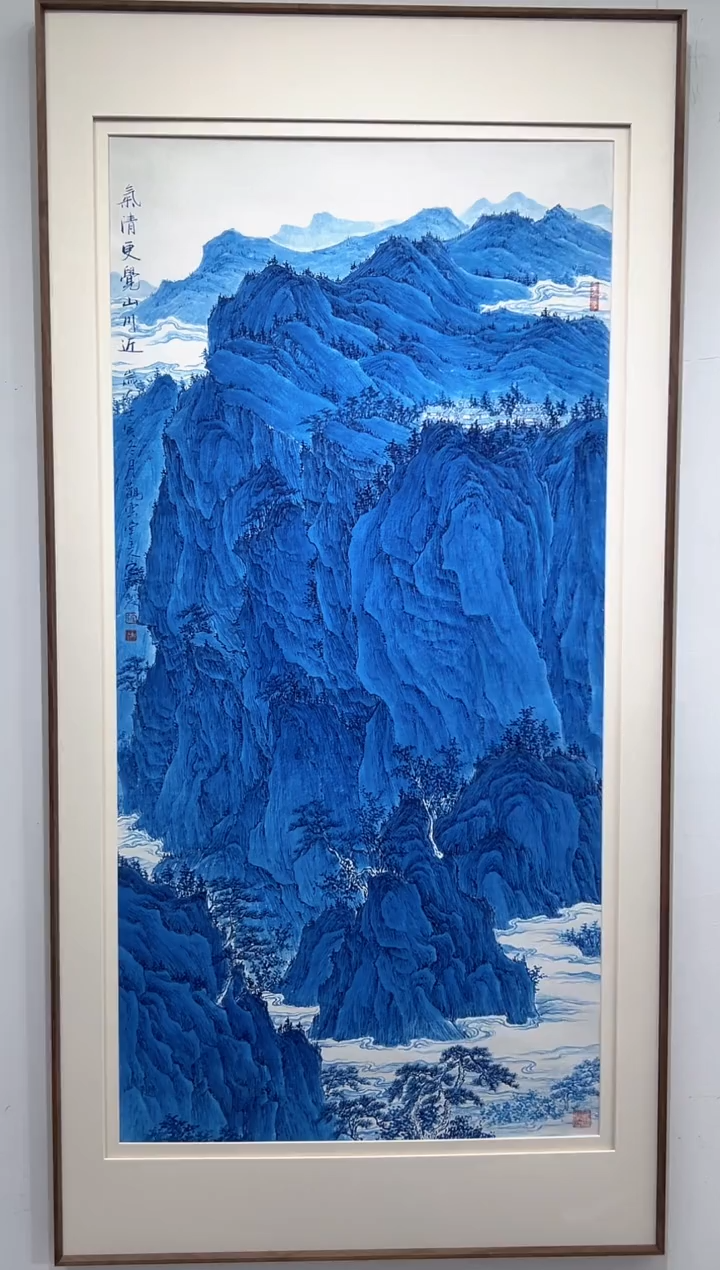 【闪购商品】绘画宋轲-8平尺-青花山水