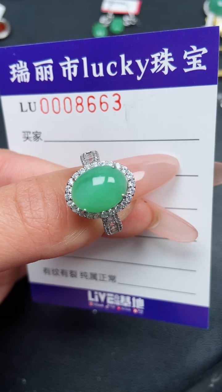 【闪购商品】翡翠颈饰银S925镶嵌8663