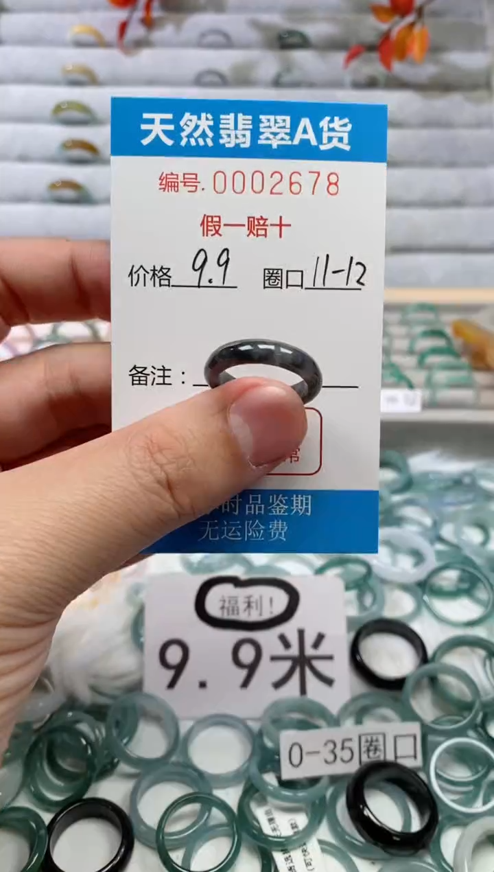【闪购商品】翡翠戒指未镶嵌00002678