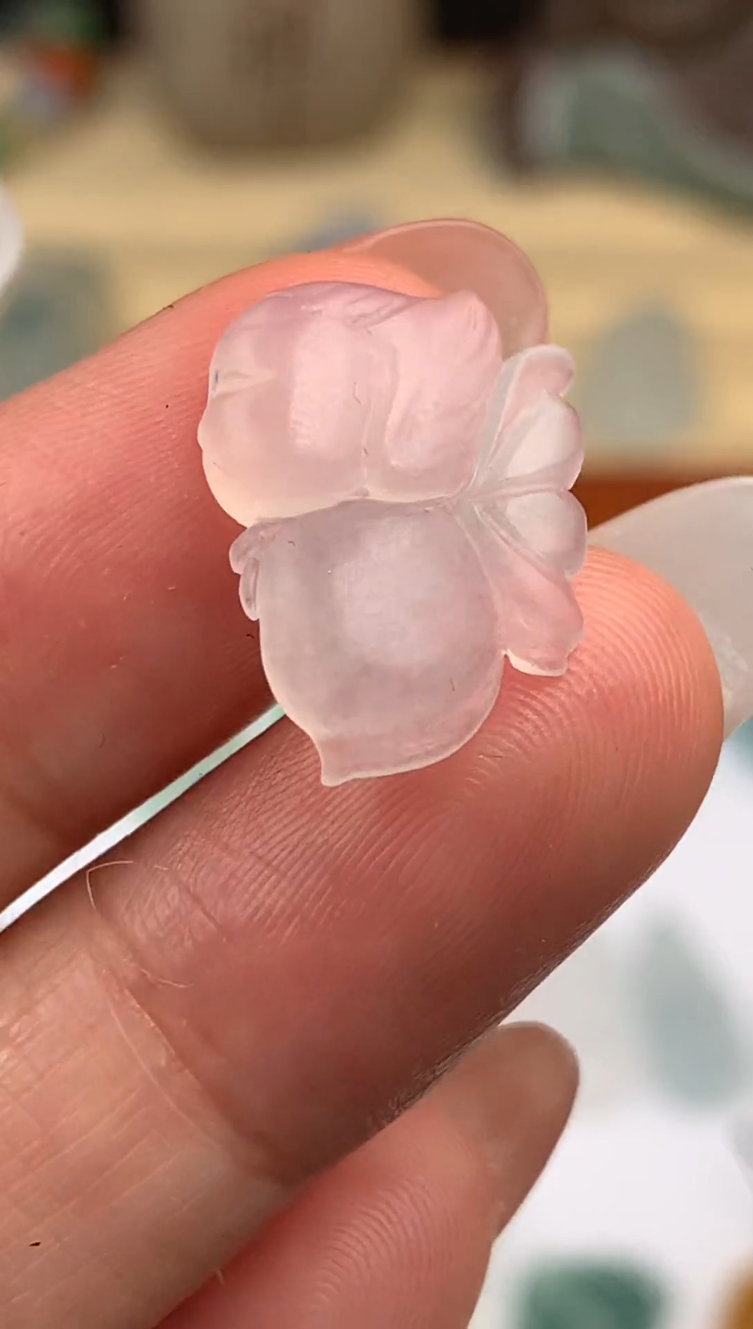 定制翡翠未镶嵌小仙子400+40