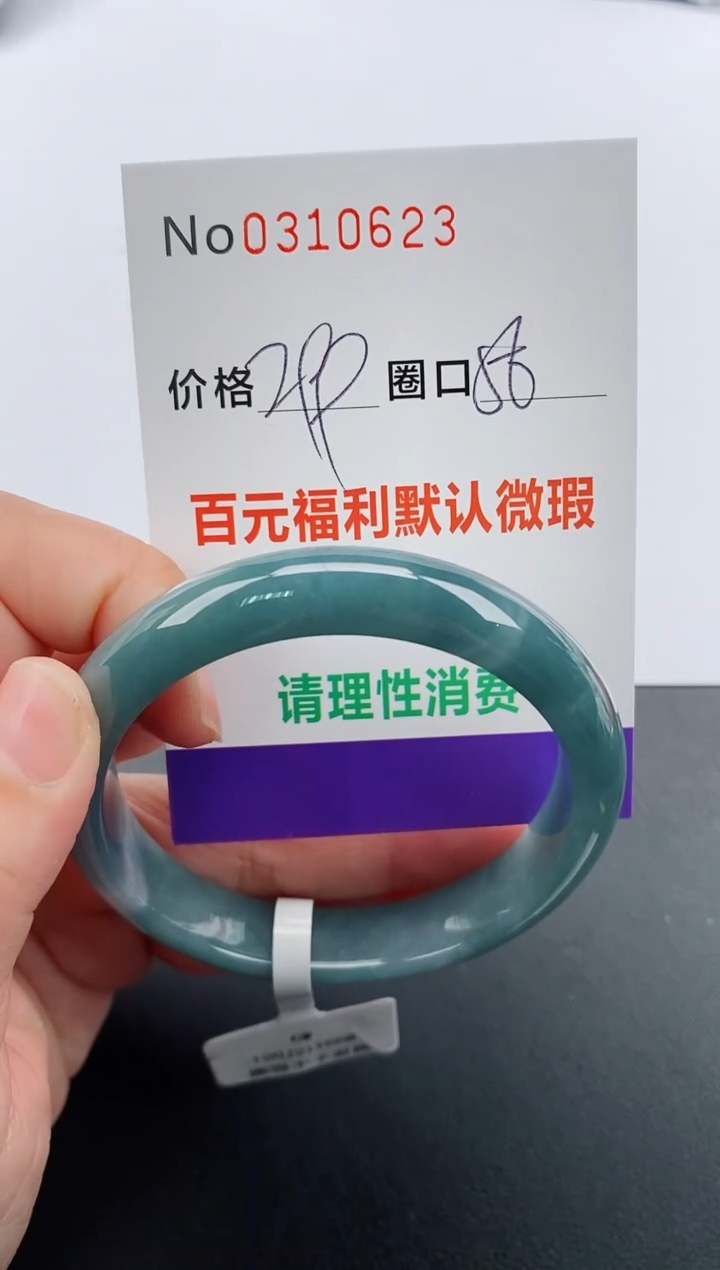 【闪购商品】翡翠手镯未镶嵌天然A货翡翠0310623