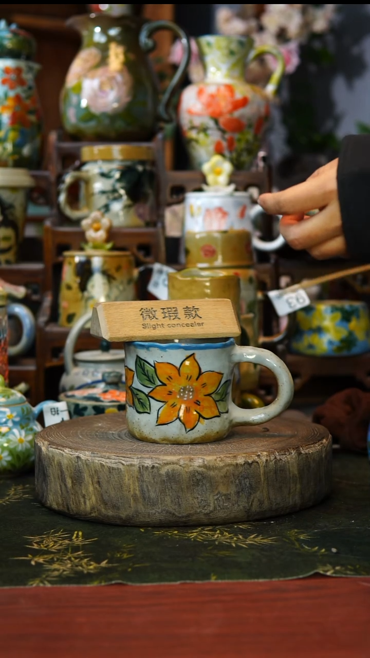 陶瓷111号微瑕景德镇手工手绘釉下彩陶瓷