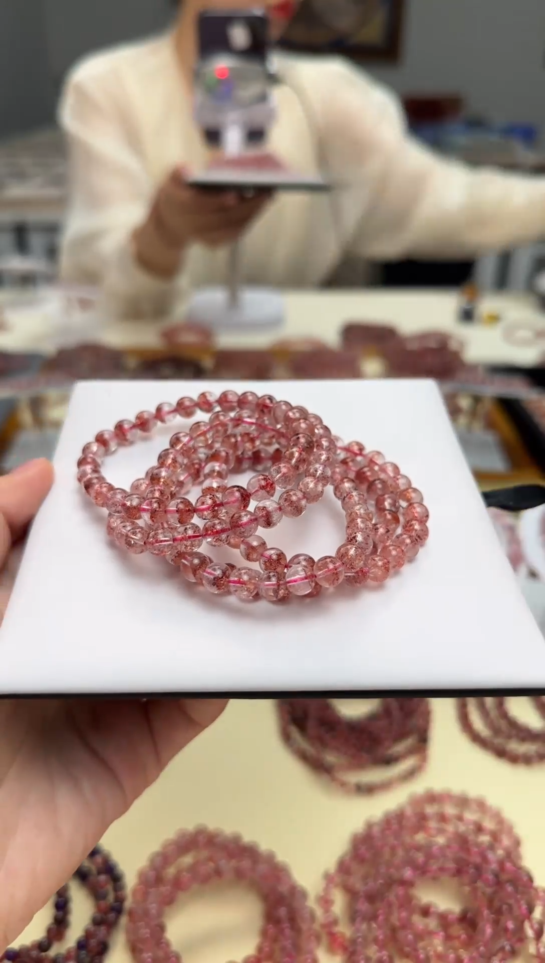 未镶嵌手串水晶芬达聚宝盆 多样性发一