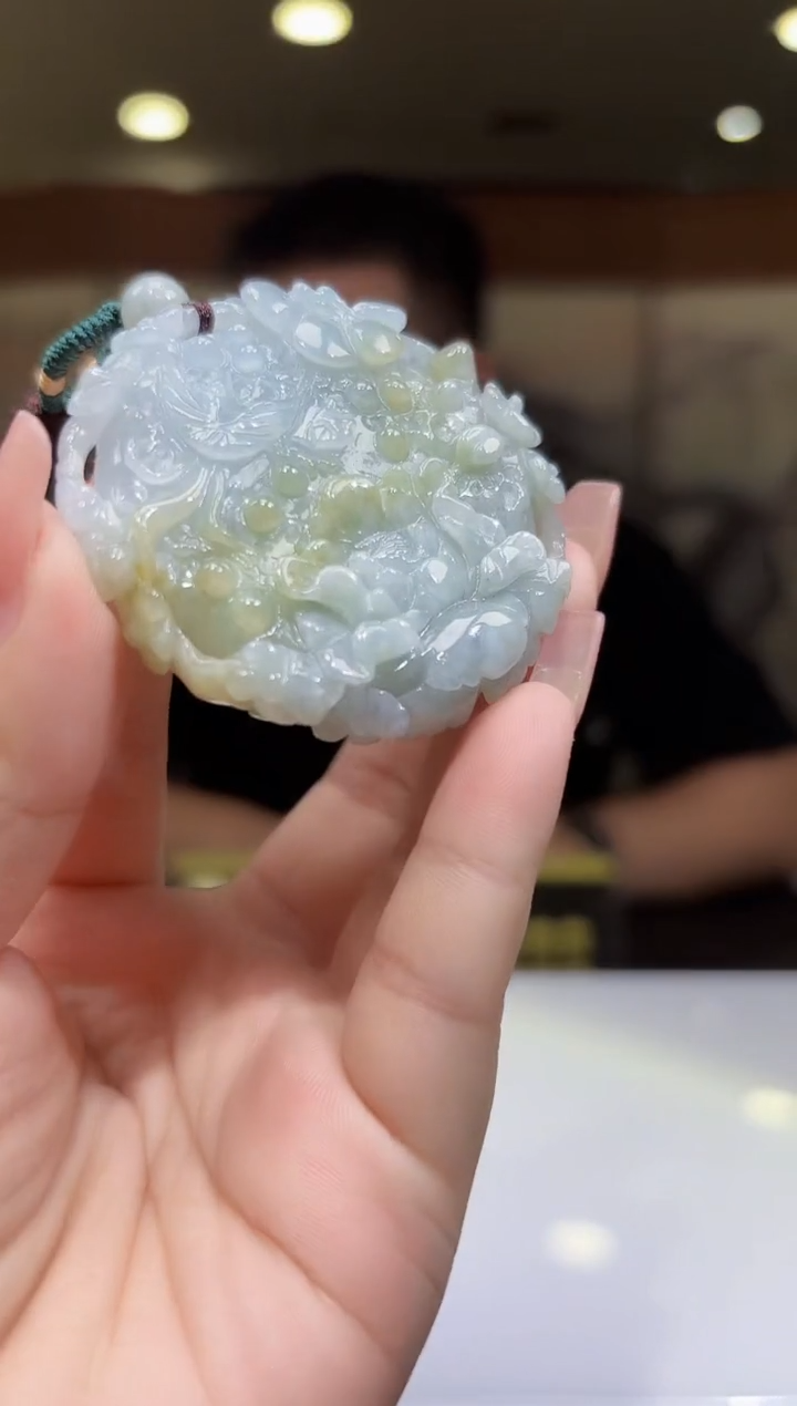 颈饰未镶嵌翡翠17/0830/C/发其一件/花